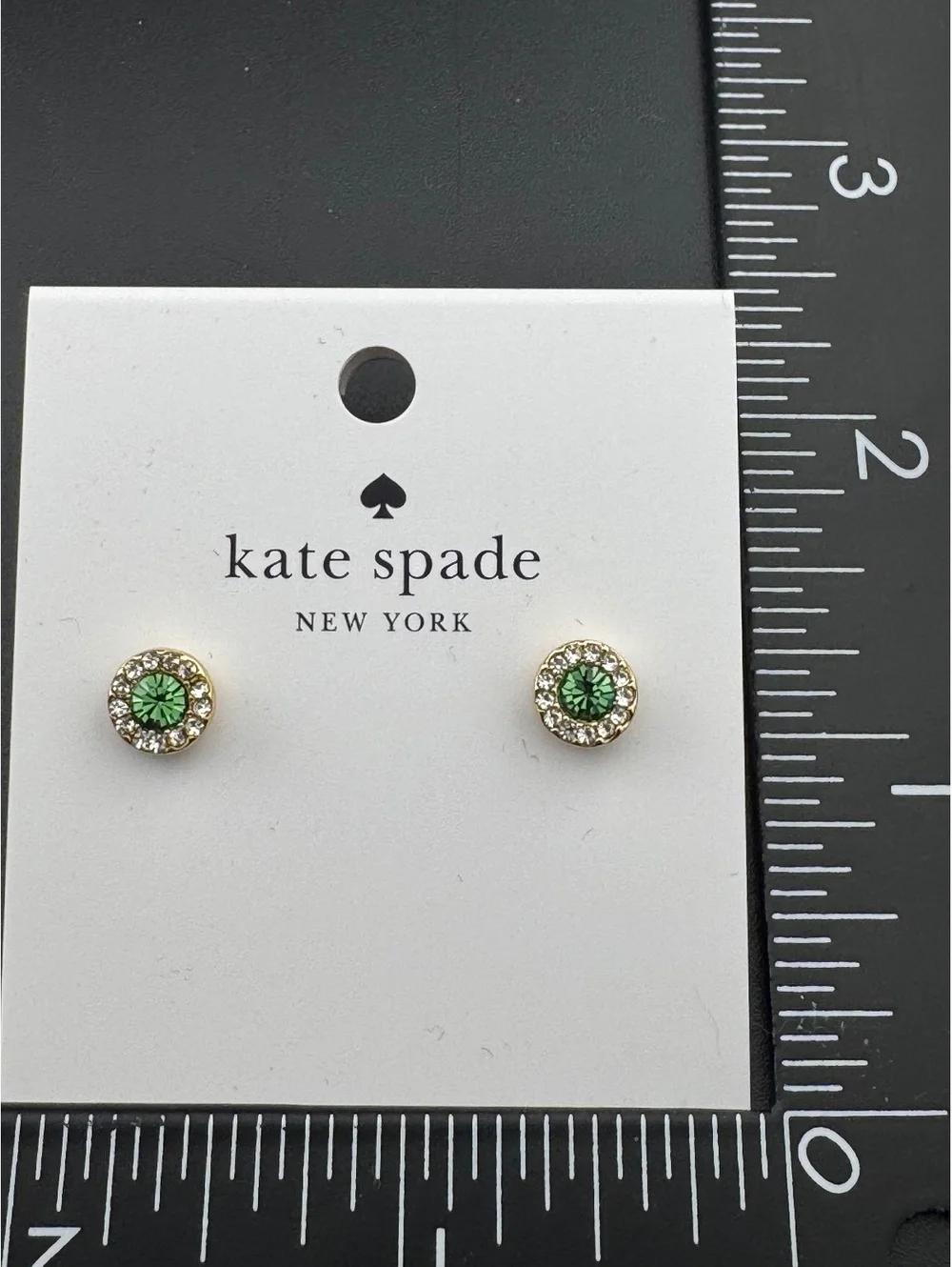 Kate Spade New York Green Crystal Stud Earrings